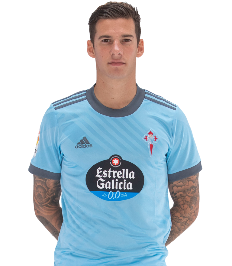 Imágen del jugador Santi Mina posando