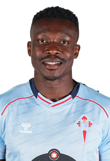 Imágen del jugador Joseph Aidoo posando