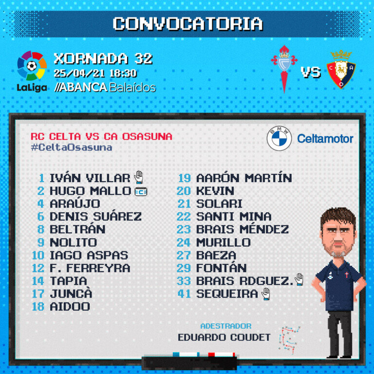 CONVOCATORIA OSASUNA IG 240421