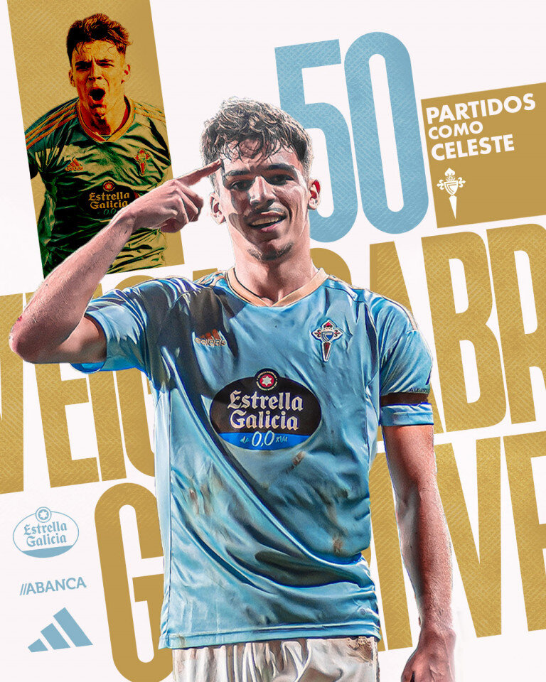 LaLiga2223_J33_GetafeCFVsRCCelta_GabriVeiga_50partidos