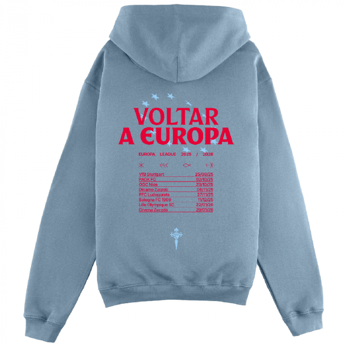 Imágen destacada de Hoodie Azul Lavado Voltar a Europa Tour